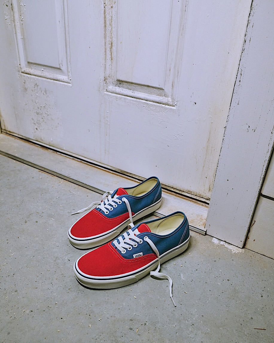 Authentic navy red